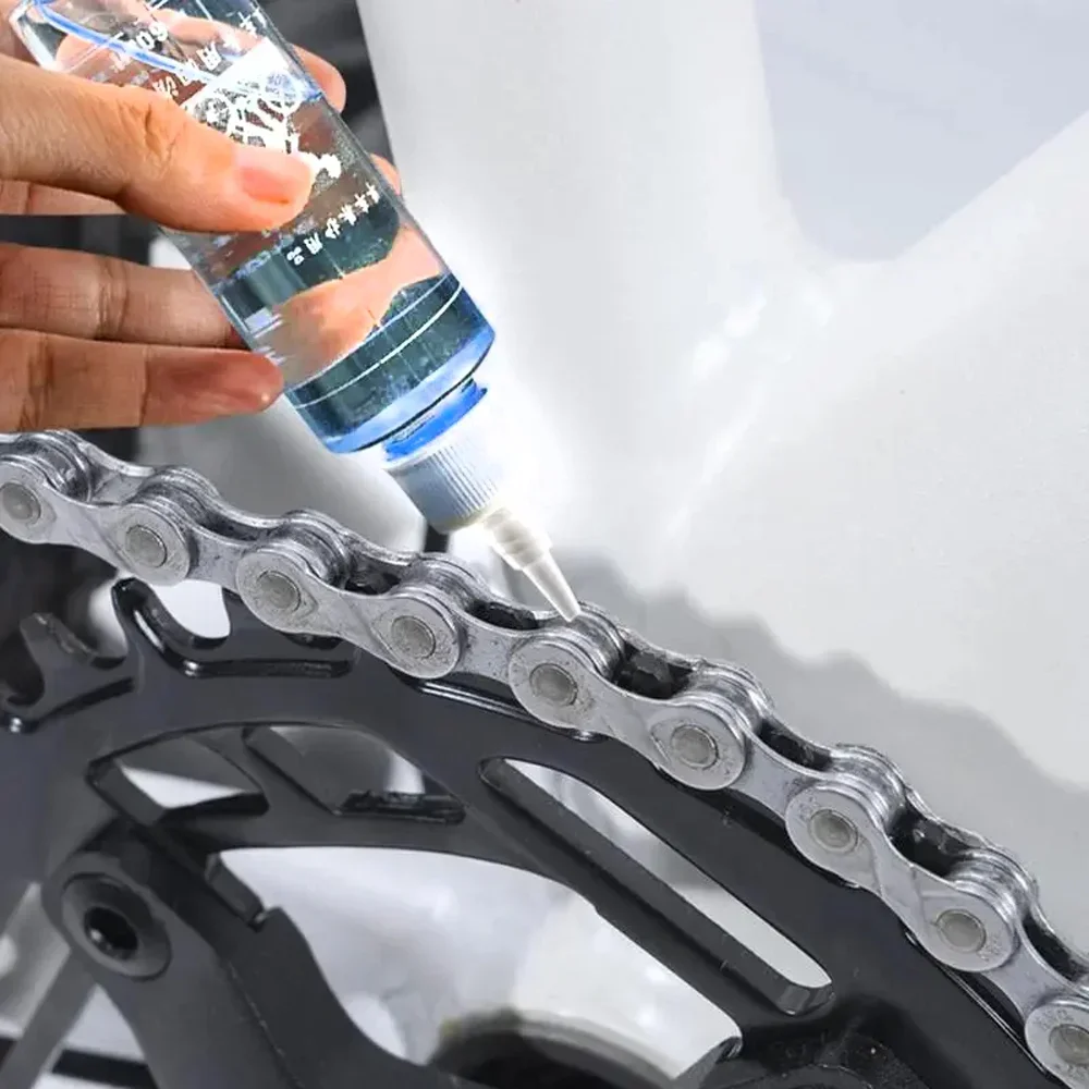 60ML Bicycle Special Lubricant Long Lasting Chain Dry Lube Chain Oil Bike Chain Oil Waxy Maintenance Oil Squirt MTB Road Bike