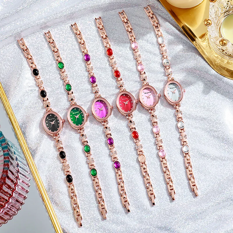 高級ラインストーンの女性の腕時計ファッションブレスレットバンドレディースクォーツ腕時計リロイ Mujer