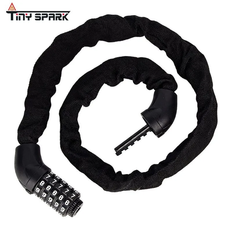 Road Bicycle Cable Combination Lock 5-digit Code Color Combination Bicycle Lock High Security Safety Chain Lock