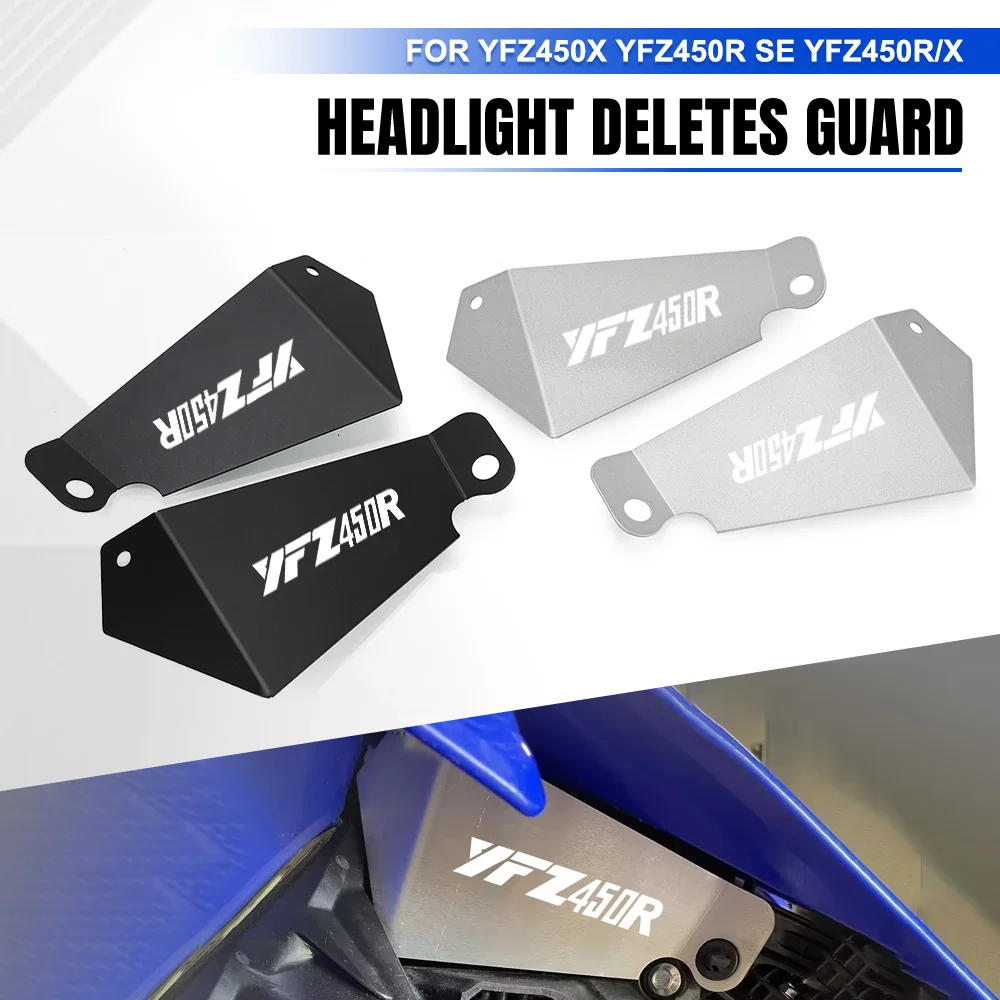 

CNC Front Lamp Headlight Deletes Cover Guard Protector Headlight removal cover For Yamaha YFZ 450R YFZ450R SE YFZ450X YFZ 450X