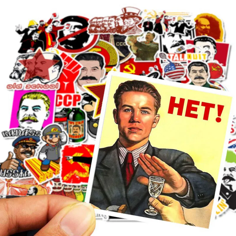 

10/30/50pcs Stalin Ussr Cccp Graffiti Cool Helmet Classic Stickers Skateboard Travel Suitcase Phone Laptop Luggage Cute Kids