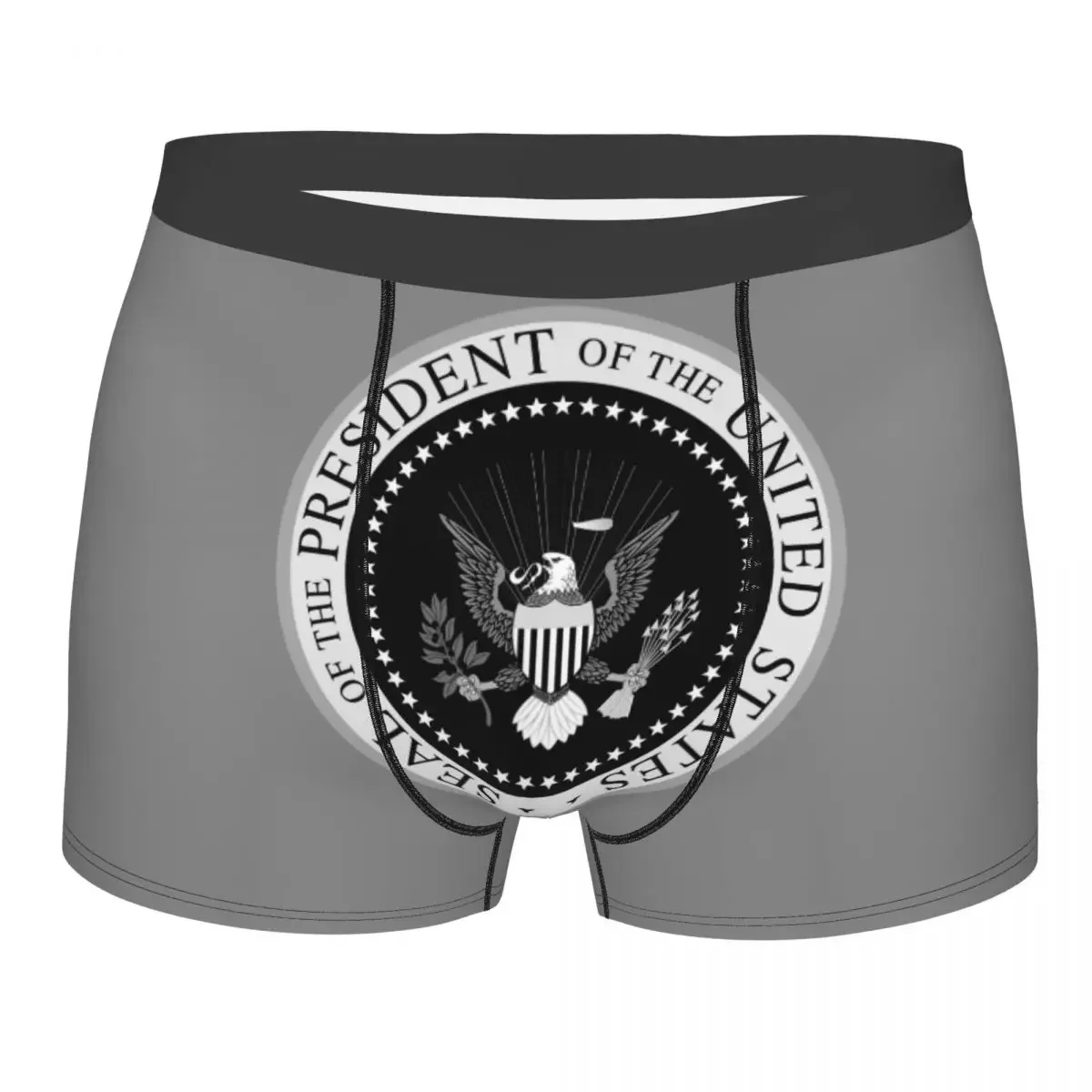 Custom Seal Of The President United States Boxer Shorts American Trump USA Election Underwear Panties Briefs Man Underpants