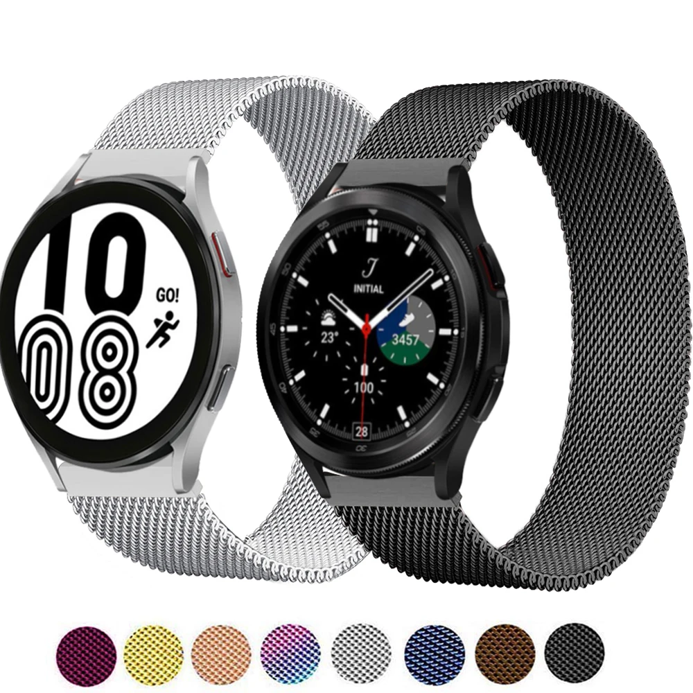 Magnetic Loop For Samsung Galaxy watch 4/classic/3/Active 2 strap 45mm 41mm 46mm/42mm bracelet Huawei GT/2/2e 20mm 22 watch band