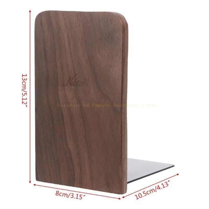 

Walnut Desktop Desktop Office Home Bookends Book Ends Stand Holde