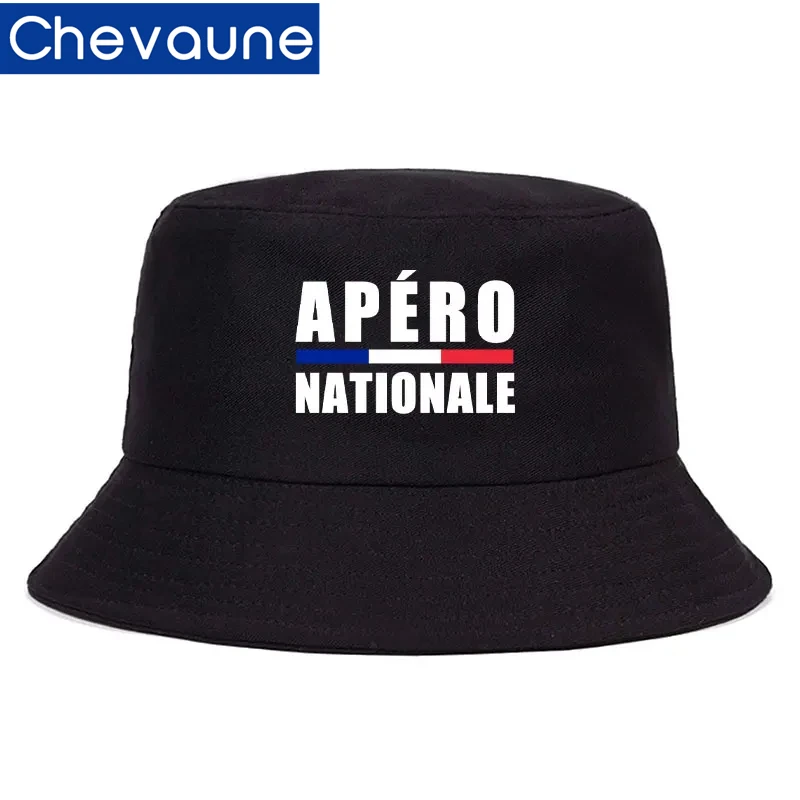 

Apero Nationale Bob Adult Daily Summer Bucket Hat Woman Man Outdoor Sun Beach Fisherman Cap High Quality Solid Panama Hat Unisex