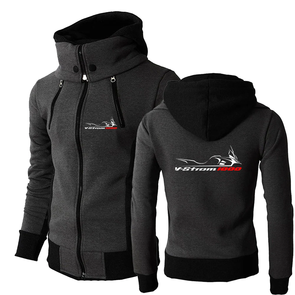 2024 Motorcycle Vstrom 650 V Strom Printing New Men Spring and Autumn Zipper Hoodie High-Quality Causal Comfortable Sports Tops