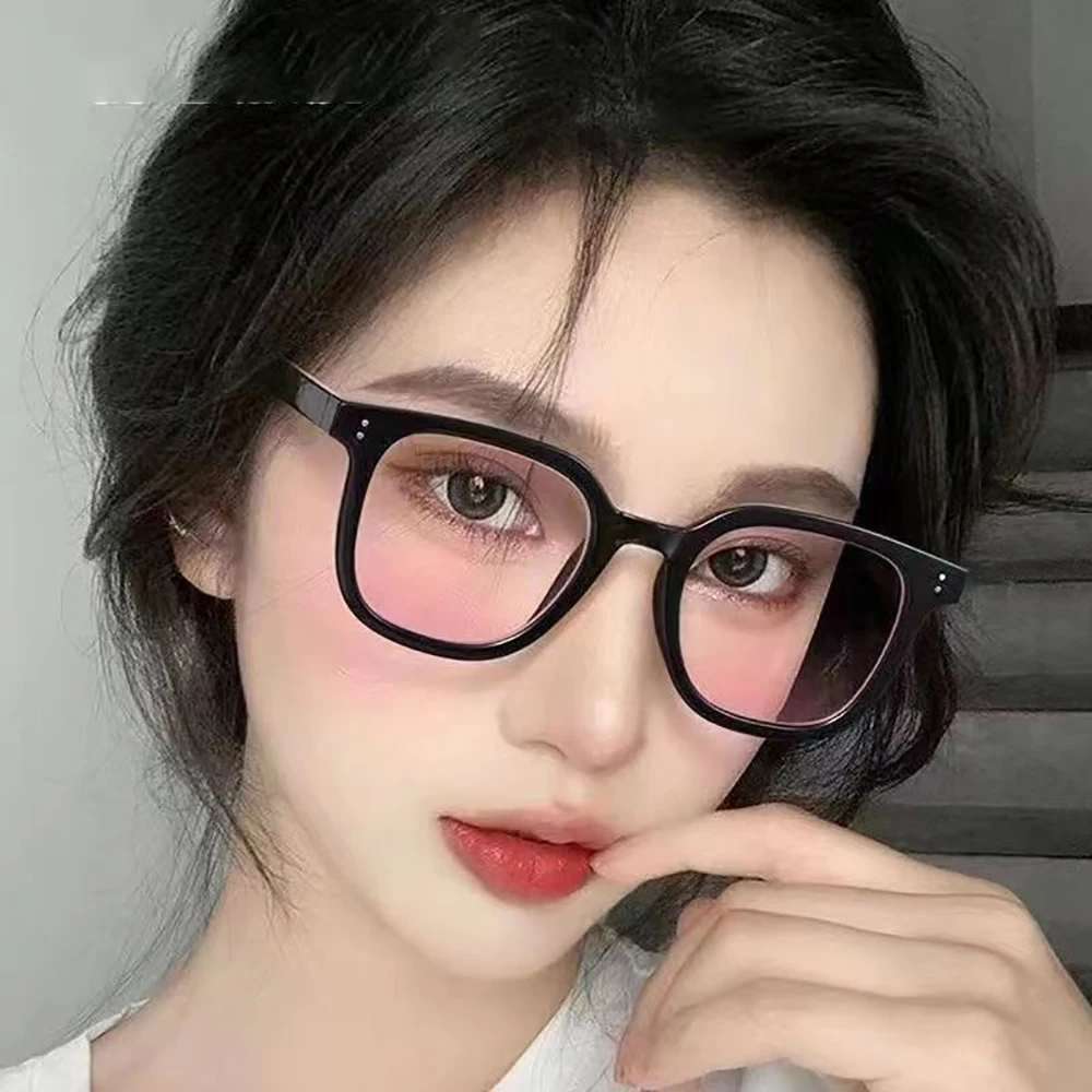 

Fashion Gradient Blush Sunglasses Women's Popular Square Sun Glasses UV400 Shade Goggles Outdoor Driving Travel Fishing Eyewear
