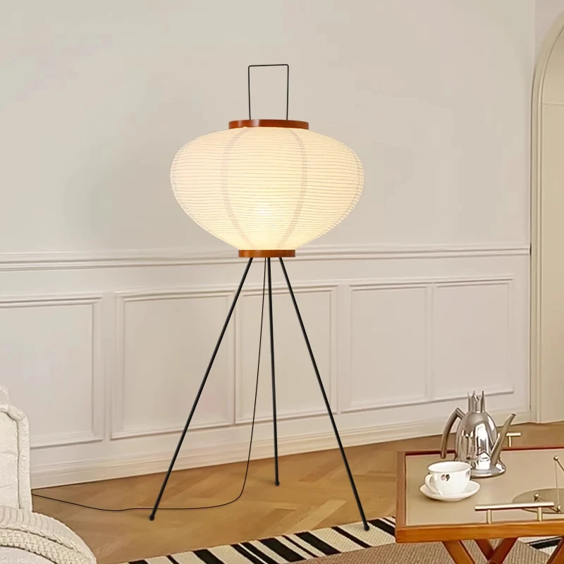 Isamu Noguchi Japanese-style Floor Lamp Silent Wind Rice Paper Table Lamp Art Bedroom Bedside Decorative Home Lighting