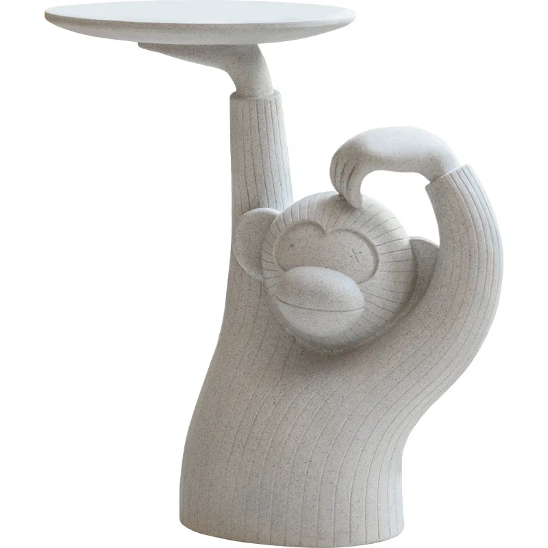 

Monkey coffee table Nordic creative furniture light luxury edge table simple modern art living room