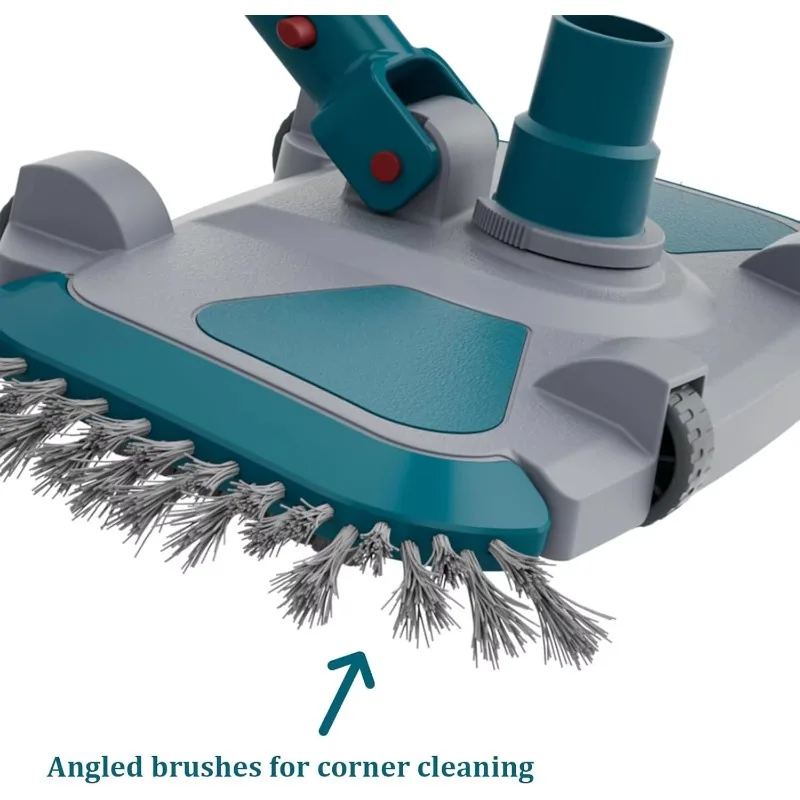 Pool vacuum head Nylon bristle rotary hose connection Capacity for internal pool cleaning