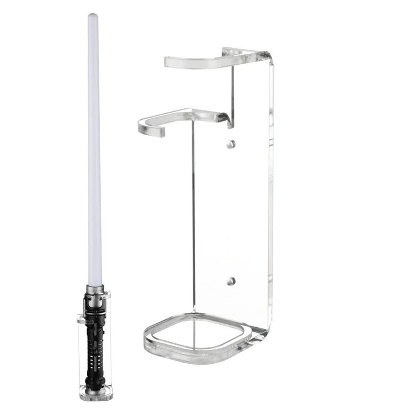 Lightsaber Wall Mount Stand Light Saber Display Rack Wall Holder-Included Screws Hardwares for Most Lightsabers A