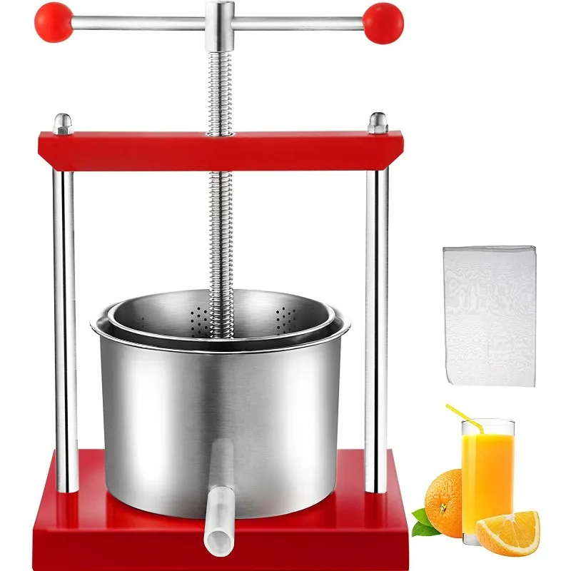 With manual stainless steel press, multi-functional wine separation and filtration to remove water