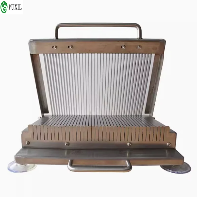 آلة قطع الضغط اليدوي Liangpi آلة الغداء اللحوم لحم الخنزير السجق بطة الدم التوفو تقطيع آلة تقطيع قطعة أثرية