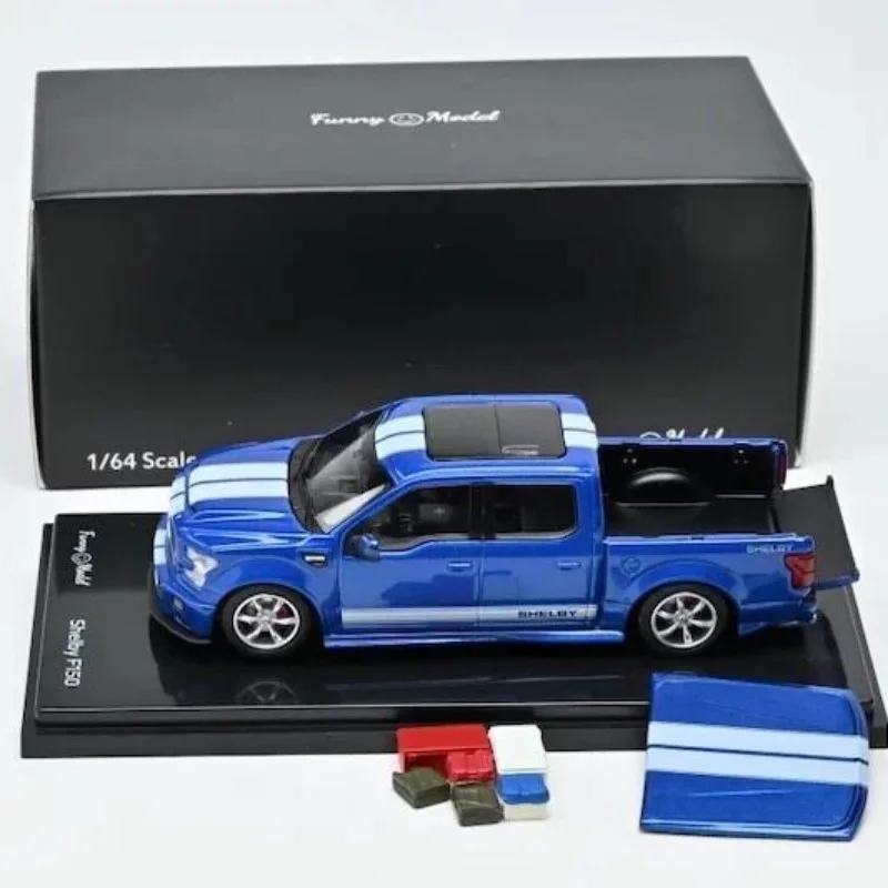 

Забавная модель Ford F150 Shelby в масштабе 1:64, литая под давлением, коллекционная, подарок для мальчика.