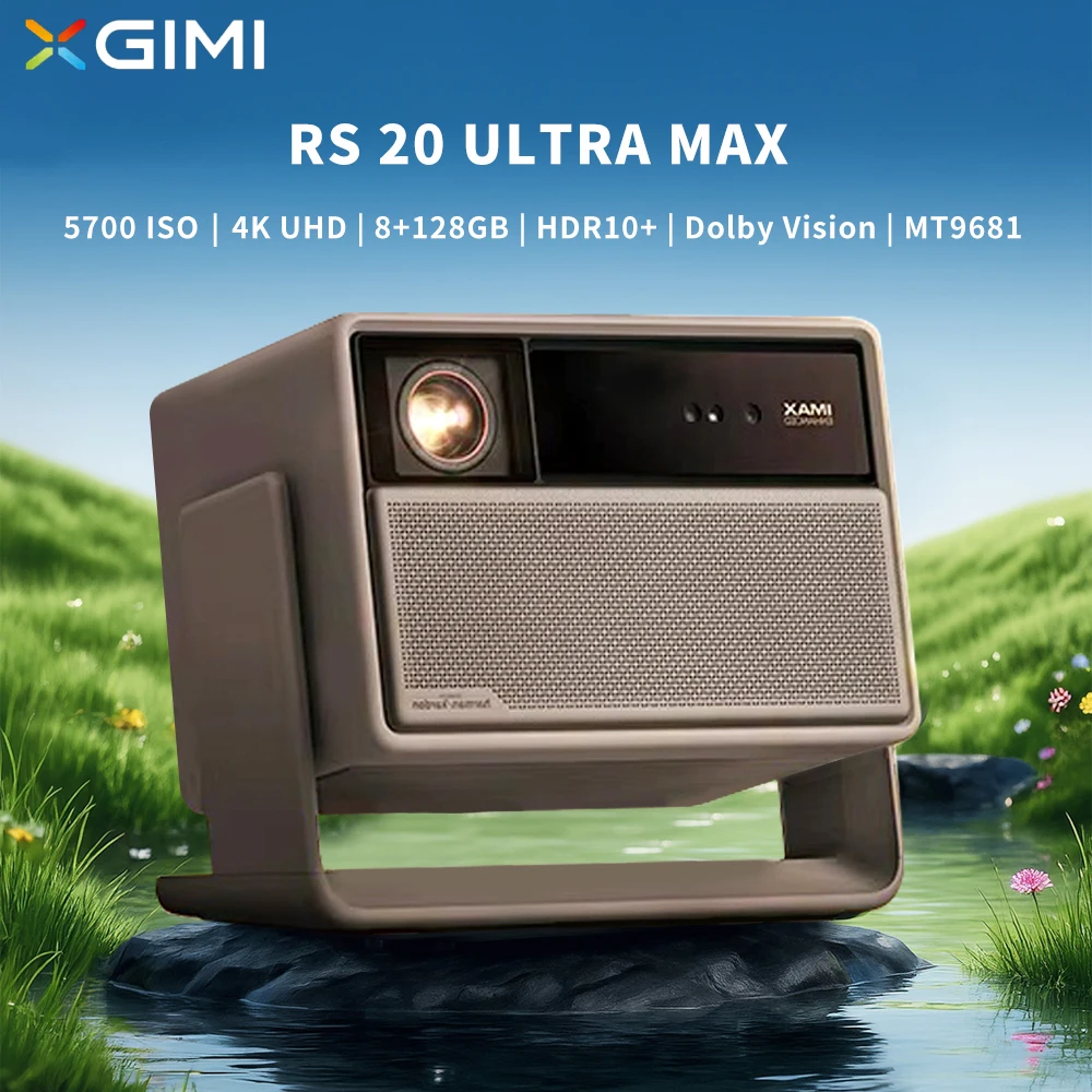 

Проектор XGIMI RS 20 Ultra Max с высокой яркостью 5200 CVIA, трехцветный лазерный проектор 4K, умный проектор с контрастностью 10000:1