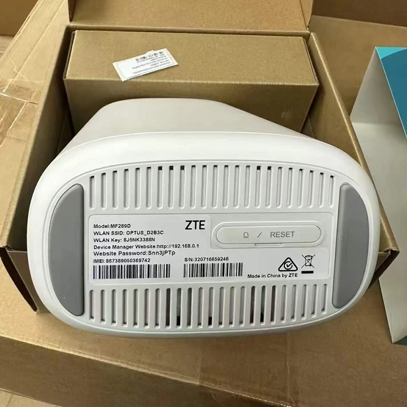 Imagem -04 - Zte Desbloqueado Roteador Gigabit sem Fio de Banda Dupla Sim Card Home Wifi Modem Cpe 4g Mf289d Lte Cat12 600mbps Desbloqueado