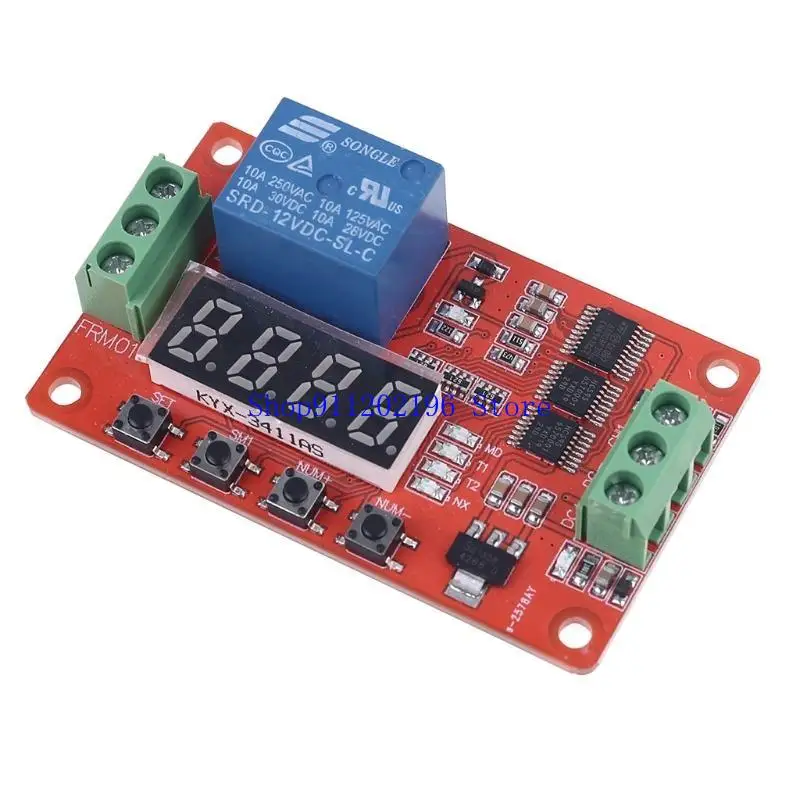 P82A FRM01 for DC 5/12/24V 1 Channel Module Loop Delay Timer Switch Self-Locking Timing Board