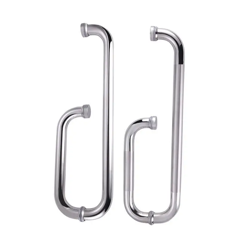 Shower Room Handle Bathroom Bathroom Glass Door Shower Sliding Door Handle304Stainless Steel Push-Pull Grip Armrest