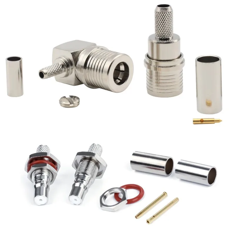 

RF coaxial connector QMA male QMA female crimping RG316 RG58 50-5 7D-FB LMR400 wire