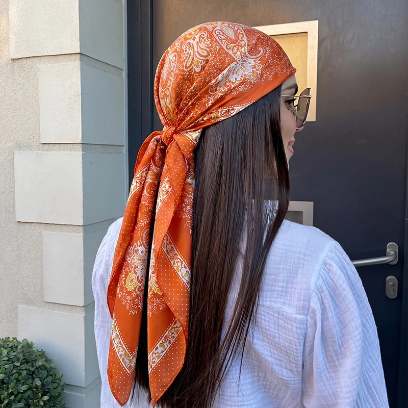 Foulard carré en soie pour fem - Scarf Silk Square avis et prix