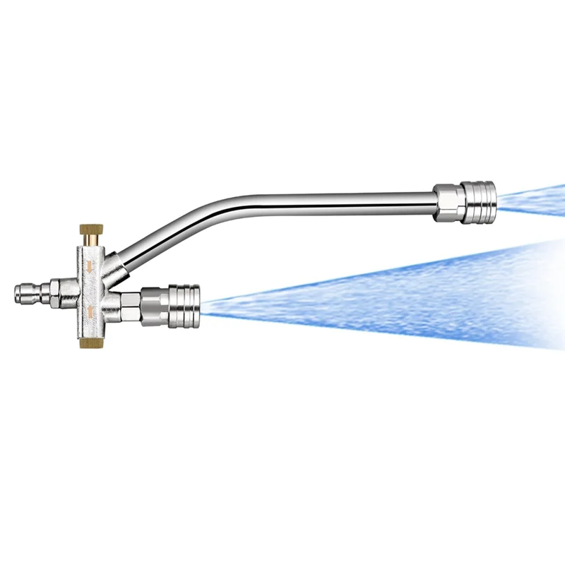 

PTST Foam-Cannon With 5 Pressure Washer Sprayer Nozzles, Foam-Cannon Dual Connector Accessory,1/4 Inch Quick Connect