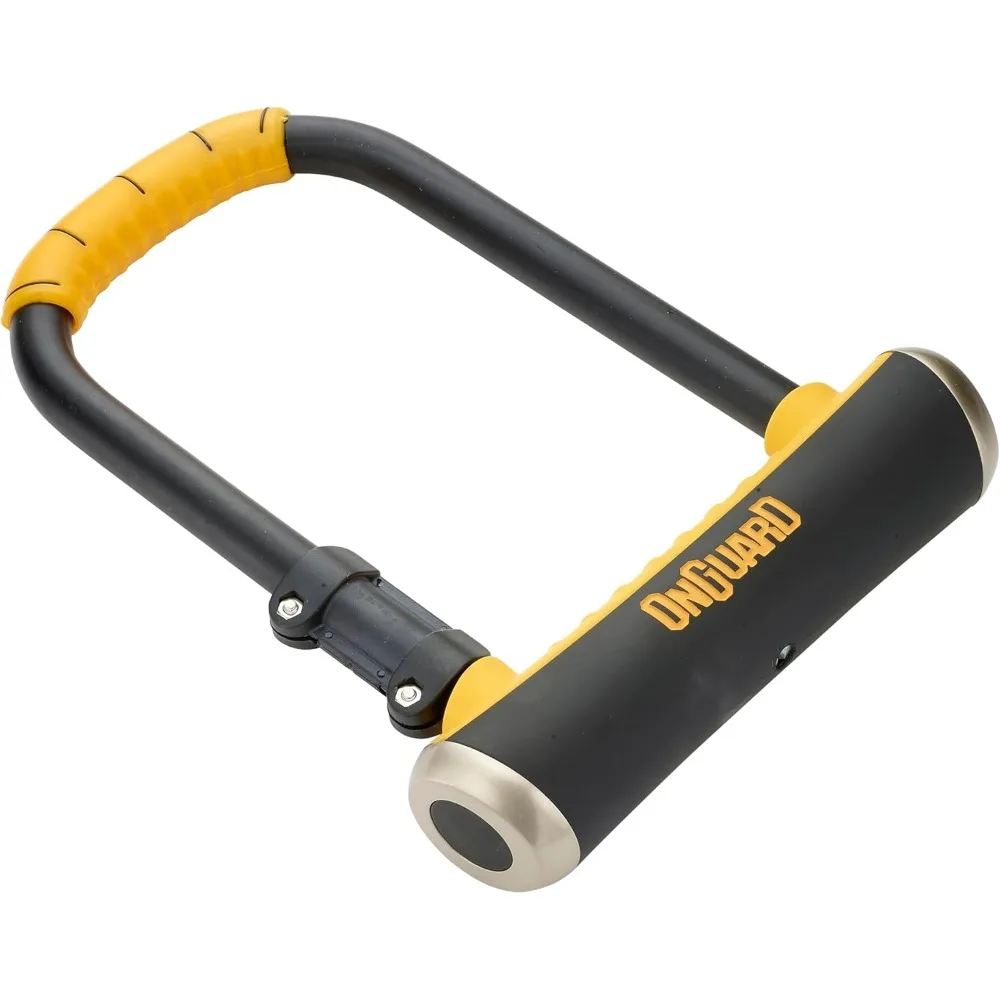 قفل دراجة فولاذي عالي القوة مع نظام قفل رباعي - 265 مم × 195 مم، تكبل فولاذي صلب 16.8 مم، مطلي بالمطاط