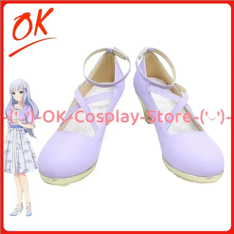

[Customized] Shiraishi Tsumugi Cosplay Shoes SHINY COLORS Anime Roleplay Prop Halloween Carnival Party PU Leather Boots
