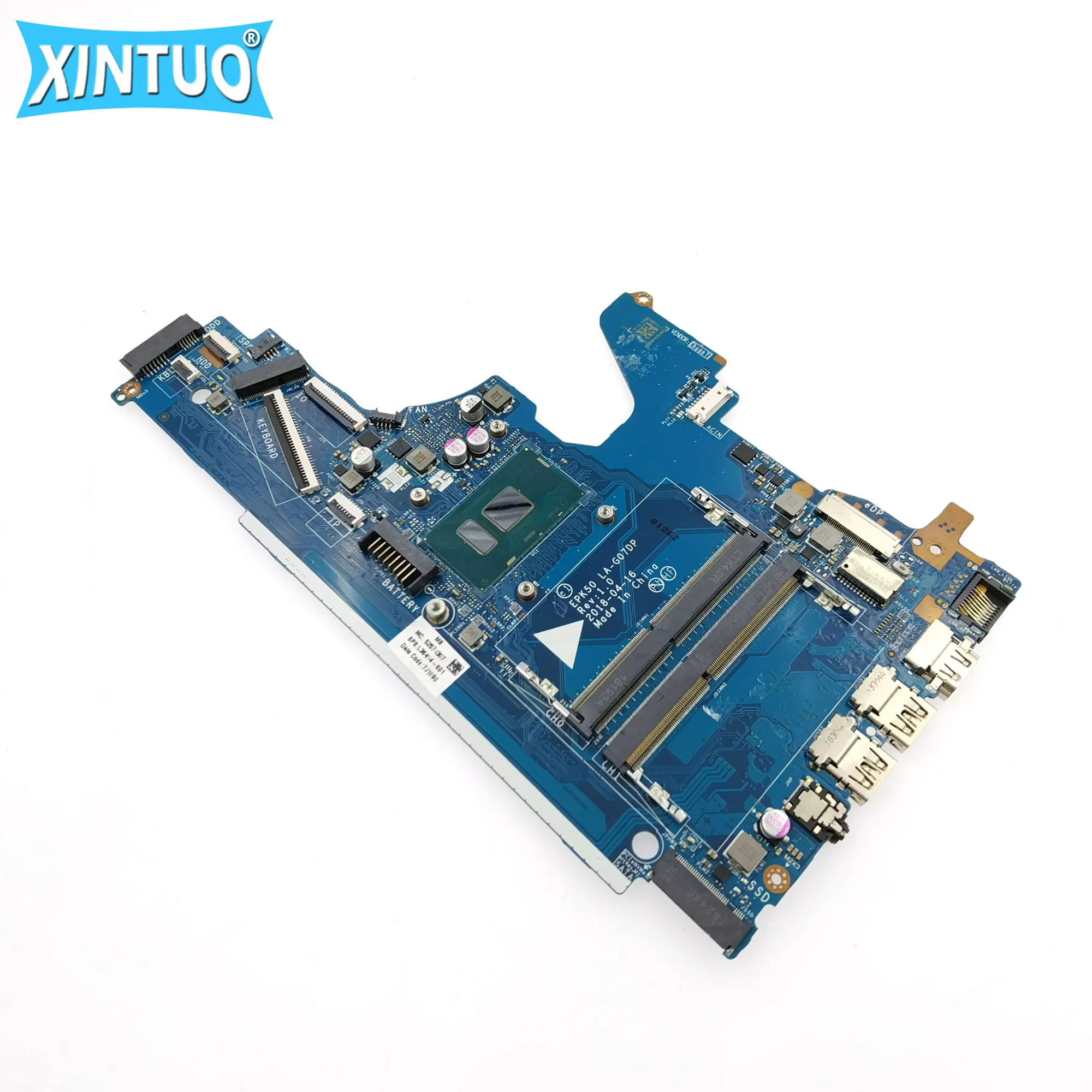 Imagem -03 - Motherboard para o hp Pavilion 250 g7 15-da 15t-da Laptop Motherboard i3 i5 i7 Cpu L36494501 Ddr4 Testado Epk50 La-g07dp La-g07ep