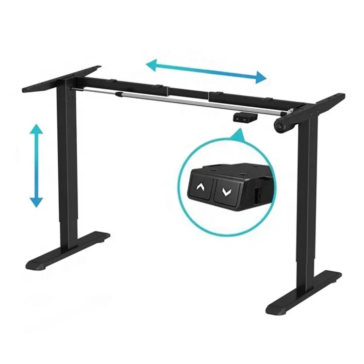 

Home Office Furniture Single Motor Sit Stand up Lift Desk Frame Laptop Computer Table Height Adjustable Electric Standing Desk