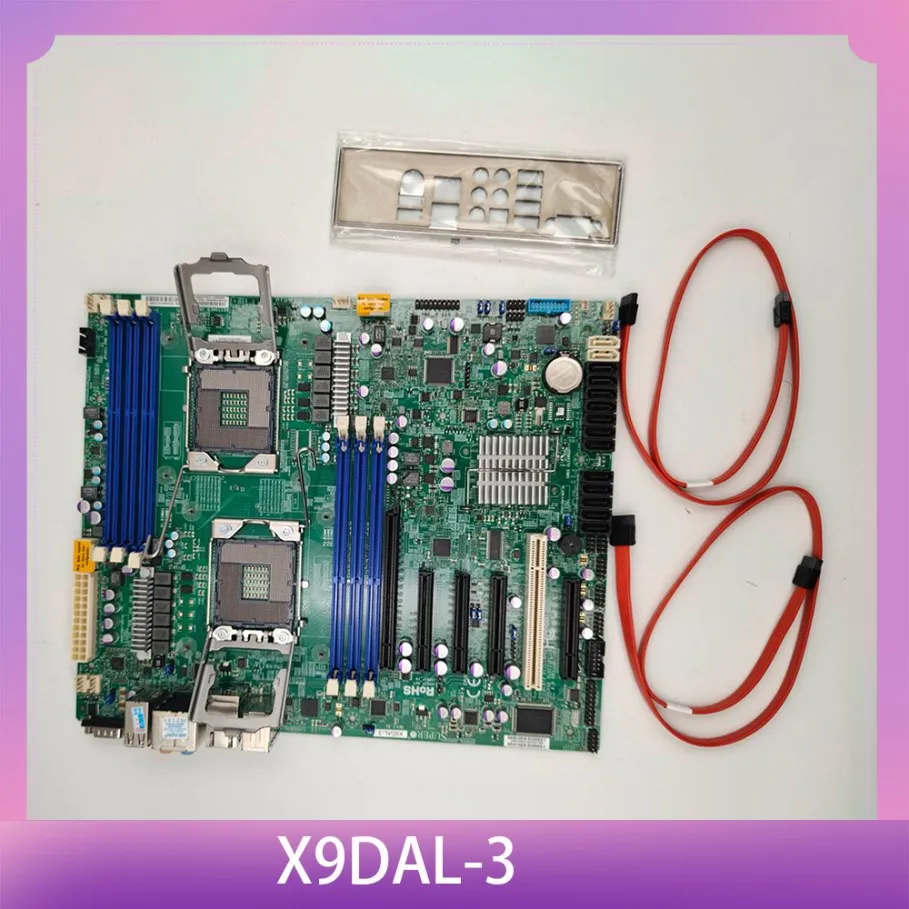 Original  Xeon Processor E5-2400 V2 DDR3 LGA1356 Server Motherboard X9DAL-3