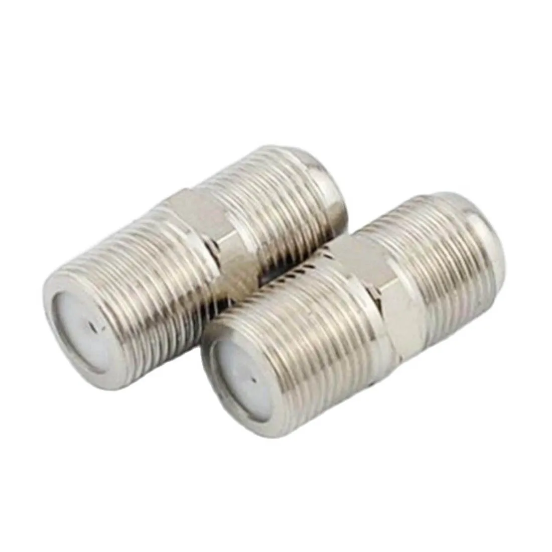 10pcs F Female to Female RF Adapter Coupler Straight Copper for Cable TV