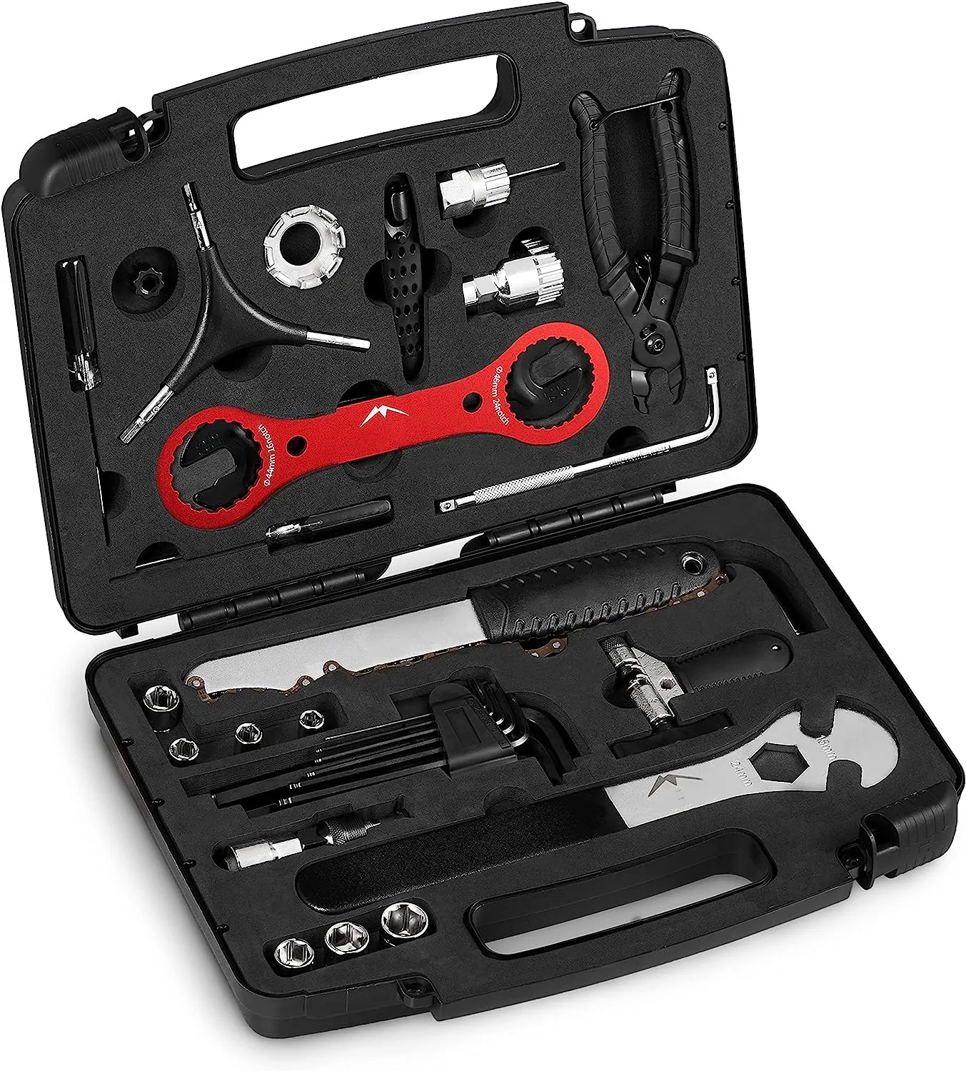 Kit d'outils de réparation de vélo pour la route, VTT, vélo de route, vélo de ville, outils de vélo de voiture, kits d'outils d'entretien, 37 pièces
