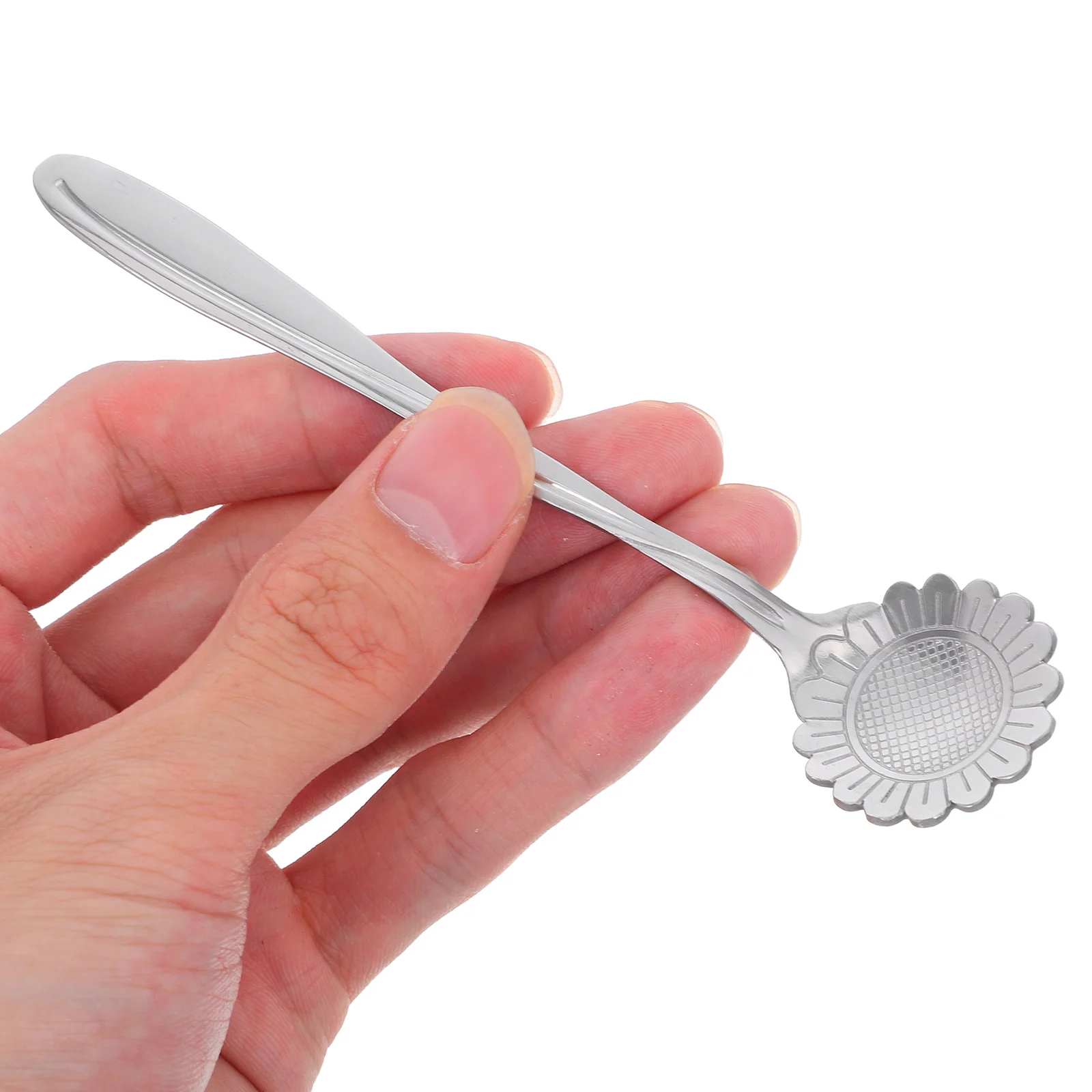 

20Pcs Stainless Steel Floral Stirring Spoons Coffee Tea Serving Dessert Small Silver Spoons Stainless Steel Dessert Spoon