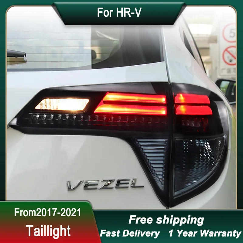 

Car Tail Lights For Honda HR-V Vezel 2014-2021 new style full LED Brake Reverse Dynamic Turn Signal Light TailLamp Assembly
