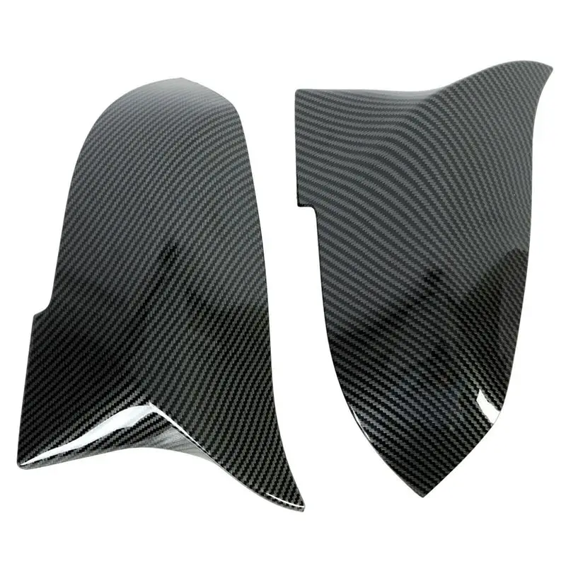

Car Bullhorn Mirror Cover Component For BMW 1 2 3 4 X1 I3 Series F30 F20 E84 Carbon Fiber Pattern Exterior Mirror Cover