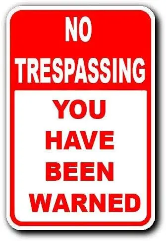 Novelty Wall Decor Metal Signs Vintage for Farm Garage Shop Man Cave Bar Cafe No Trespassing You Have Been Warned Danger Ti sign