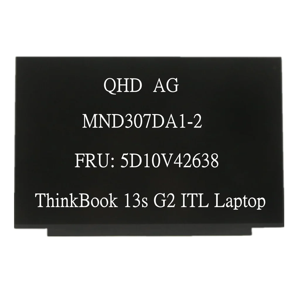 MND307DA1-2 QHD 2019 ThinkBook 13s G2 ITL S540-13 S540-13IML 81XC 13.3 inch Laptop 2560X1600 Display LCD Screen FRU: 5D10V42638