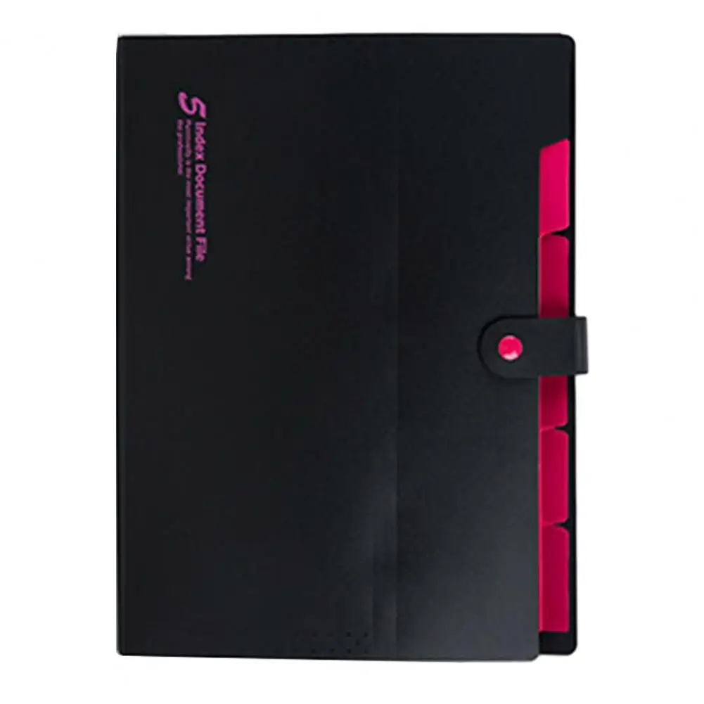 Durable Paper Storage Paper File Organizer Portable Accordion Folder with Bungee Closure Secure File Pouch Expanding for Home