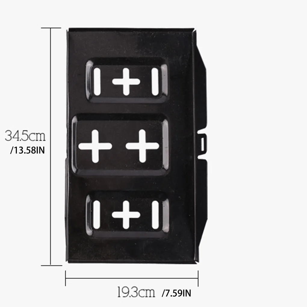 금속 자동 배터리 트레이, 폭 조절 가능, 내부 범용 배터리 거치대