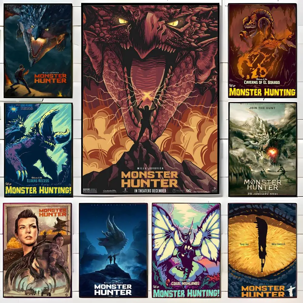 thrilling game M-Monster Hunter Poster Wall Art Print Decorative Mural Home Decor Gift Unframed