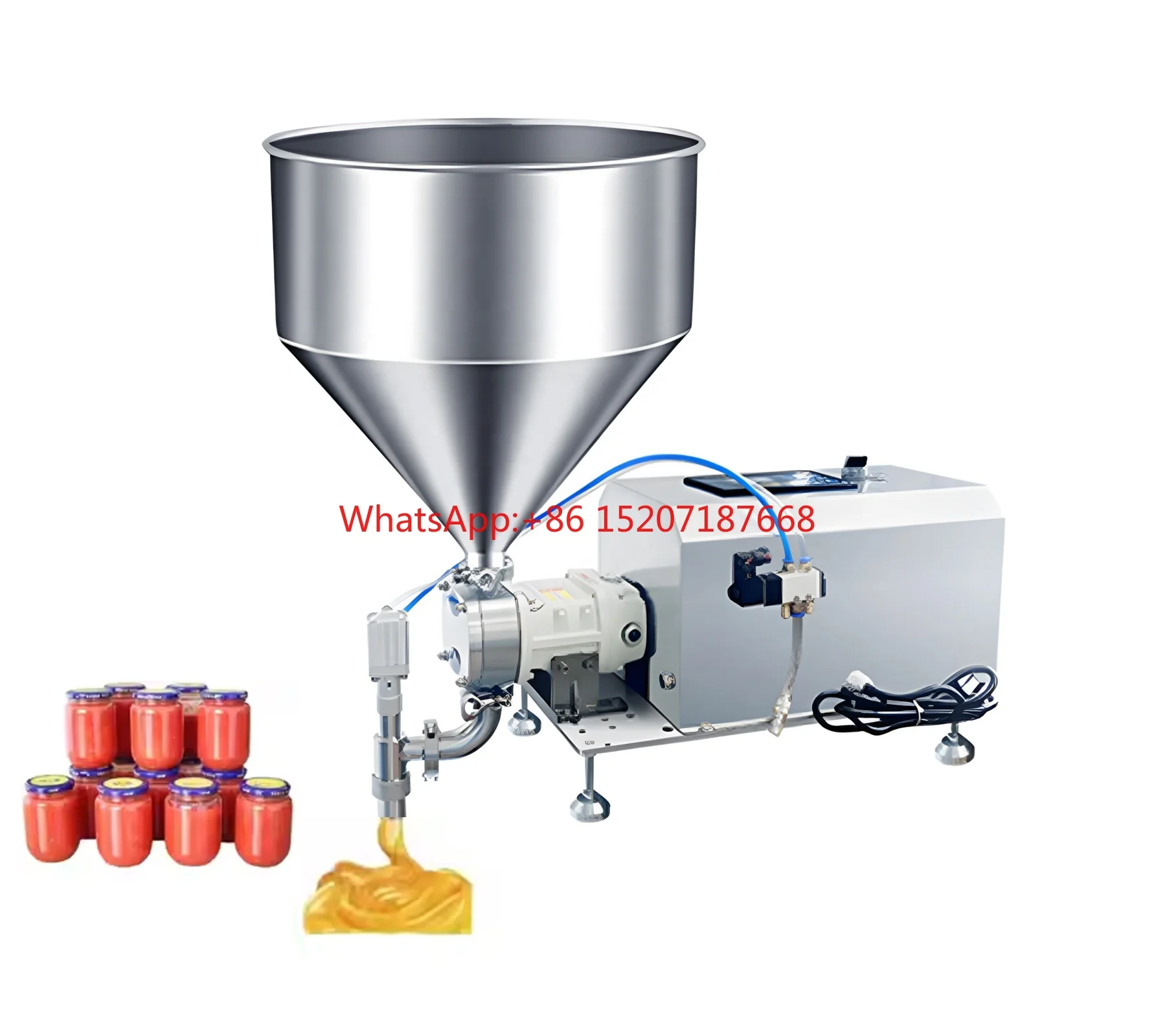 50-5000ml Semi Automatic Rotor Pump Filling Machine High Viscosity Cosmetic Electric Pump Filler