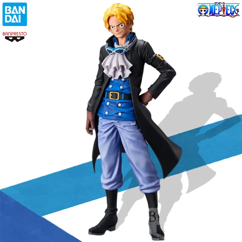 Genuíno bandai grandista anime uma peça o grandline homens gros sabo figura de ação coleção modelo brinquedo estátua presente aniversário do miúdo