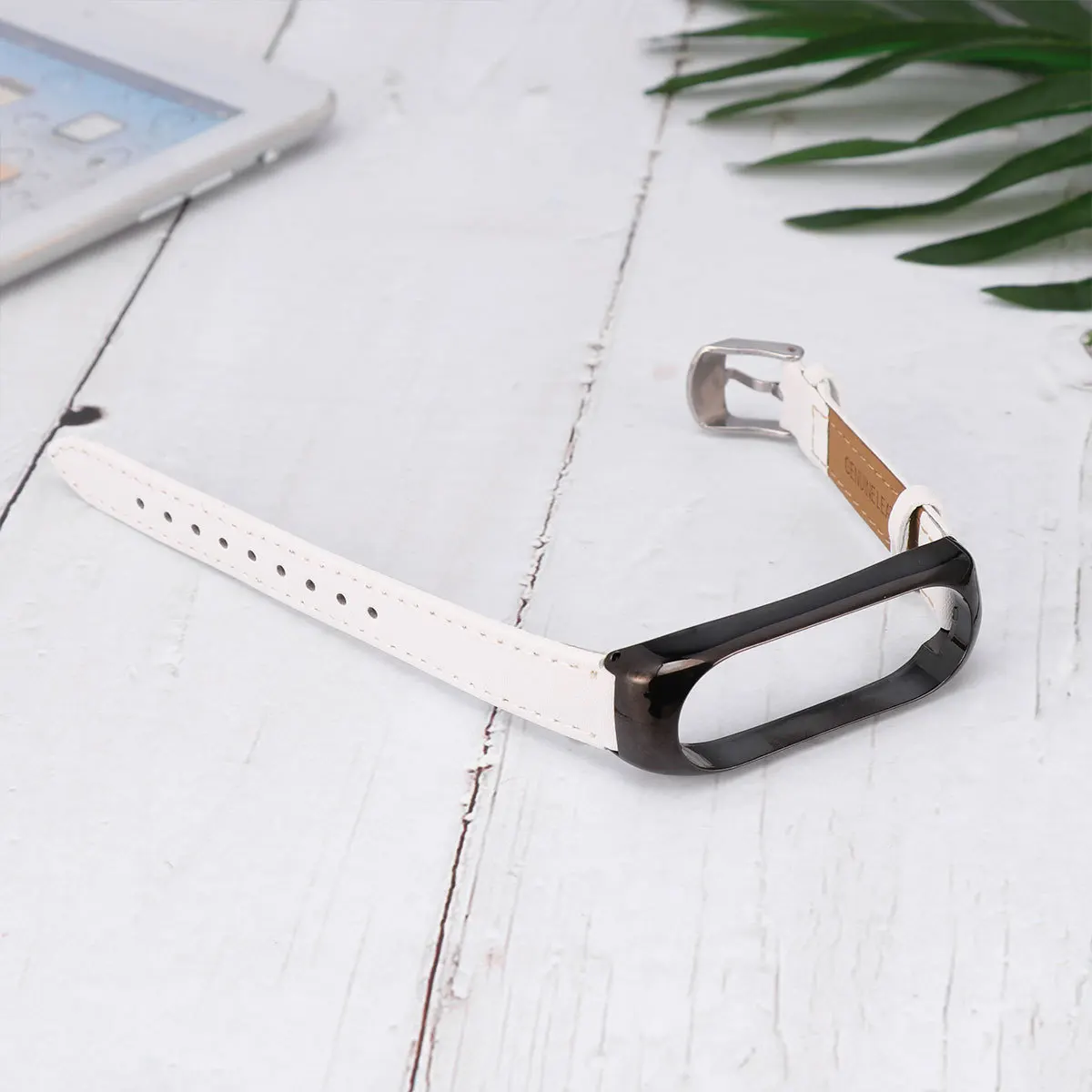 

1pc 4 Watch Strap White Cowhide Replacement Watch Strap Band 4 Band Durable Bracelet For Men Gift