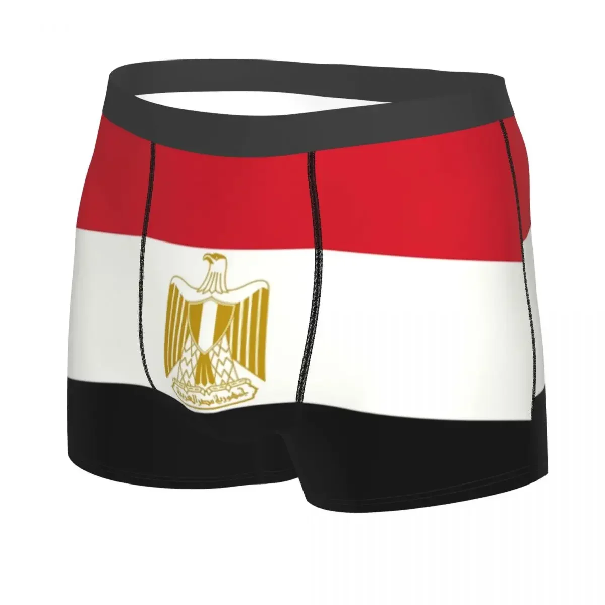 Custom Egypt Flag Underwear Men Stretch Patriotism Boxer Briefs Shorts Panties Soft Underpants For Homme