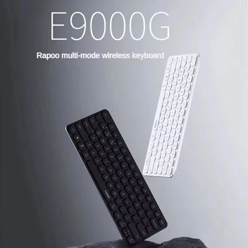 Rapoo E9000G Wireless Keyboard Bluetooth Low Profile Computer Laptop Keyboard 78keys Portable Ergonomics Computer Peripherals