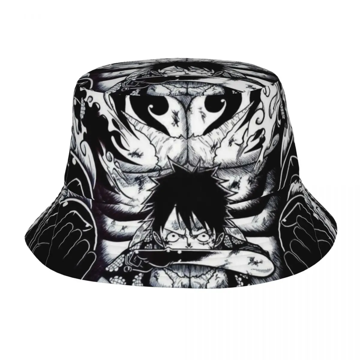 One Piece Luffy Bucket Hats Spring Headwear Stuff Anime Fishing Fisherman Cap for Outdoor Sport Women Men Session Hats