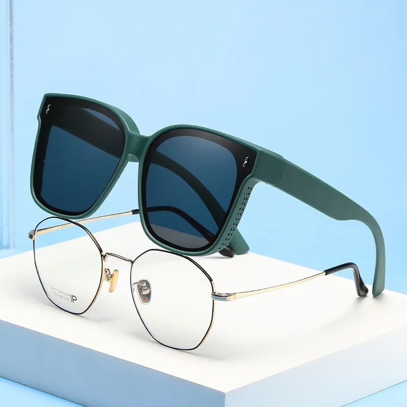 1pcs New Polarized Over Glasses for Myopia Women, UV Protection Slim Face Shades