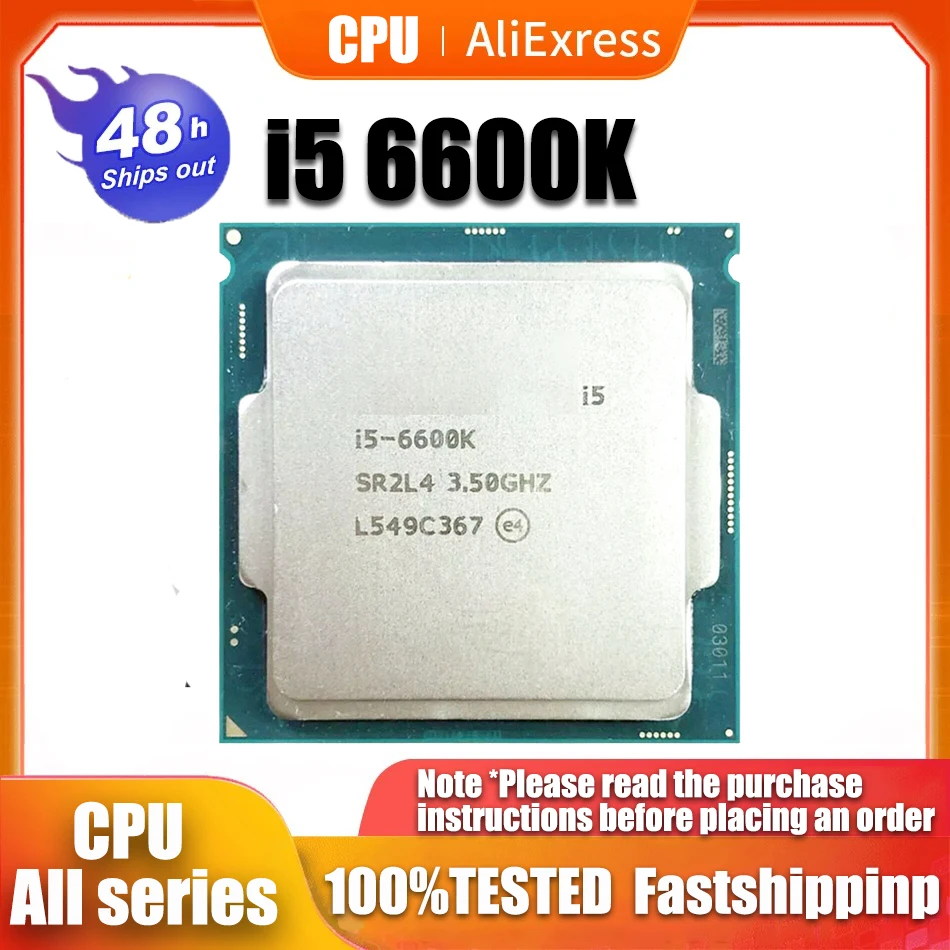 

Четырехъядерный процессор Core i5 6600K, 3,5 ГГц, 6 Мб, 91 Вт, LGA 1151