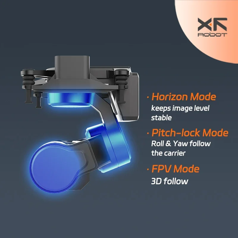 XF-C-20T 3Axis Gimbal FPV increased stability PTZ support DJI O3 CADDX Walksnail camera support head chase control Mavlink Sbus