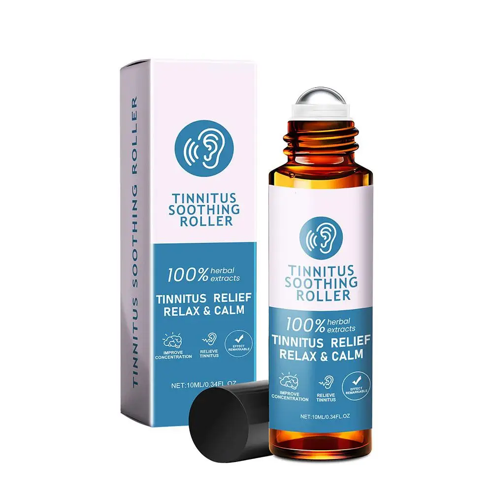 Tinnitus gotas para los oídos, rodillo para el dolor de oído, producto calmante auditivo, sordera, cuidado líquido para aliviar el dolor, 10ml, N0R6